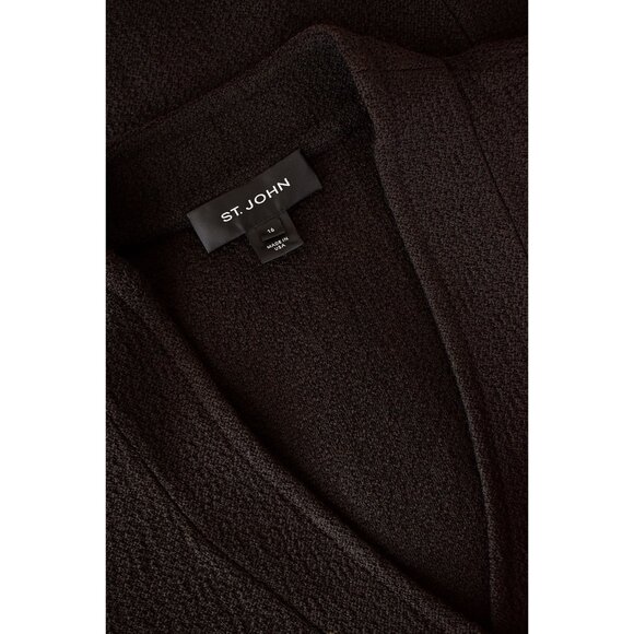 St. John Knits 3-Button Jacket in Dark Brown sz 16 - Picture 9 of 9